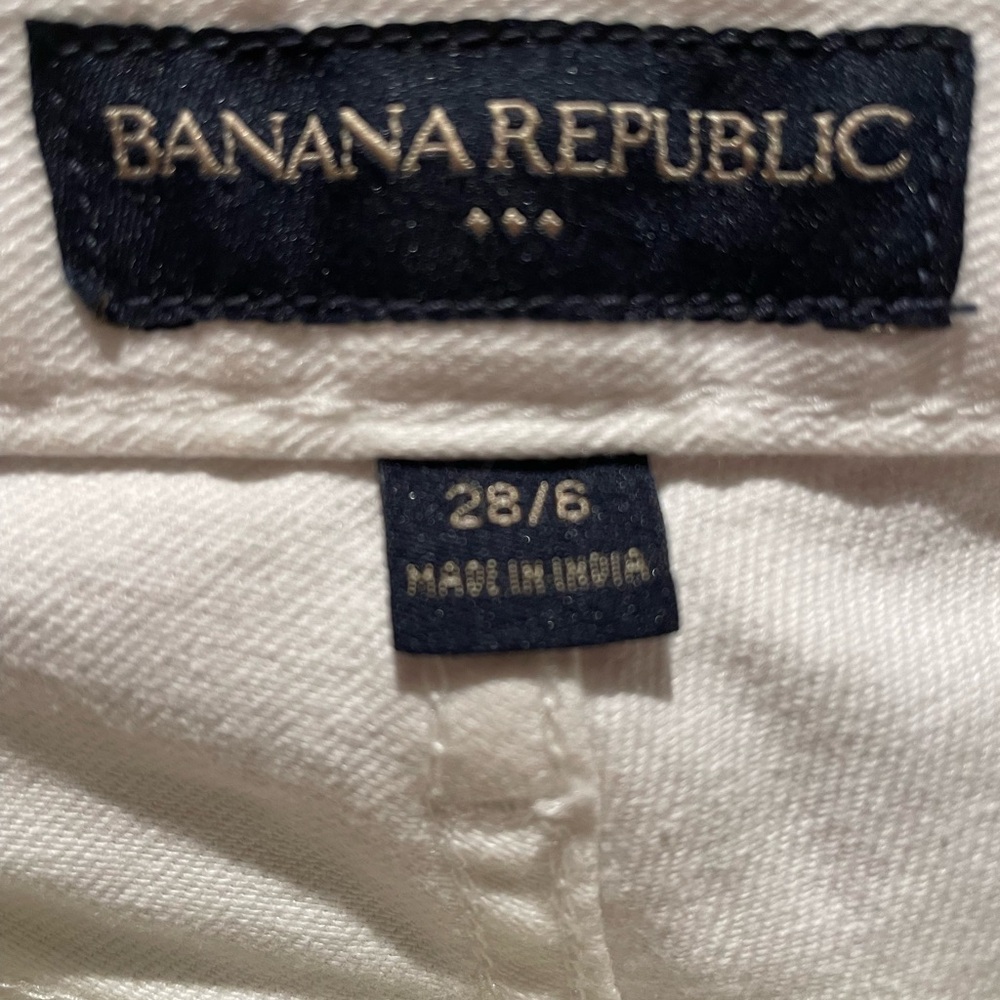 Banana Republic White Cropped Women's Jeans - Picture 5 of 7